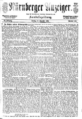 Nürnberger Anzeiger Freitag 27. Dezember 1872