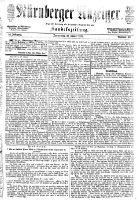 Nürnberger Anzeiger Donnerstag 30. Januar 1873
