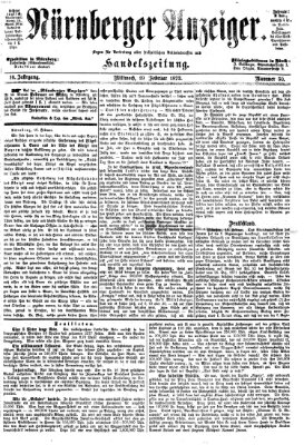 Nürnberger Anzeiger Mittwoch 19. Februar 1873