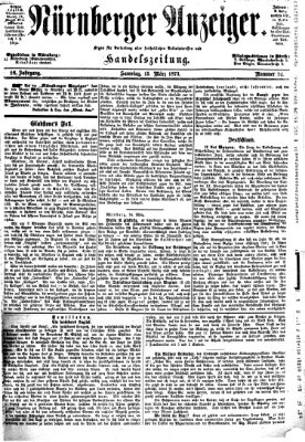 Nürnberger Anzeiger Samstag 15. März 1873