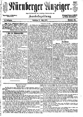 Nürnberger Anzeiger Samstag 31. Mai 1873