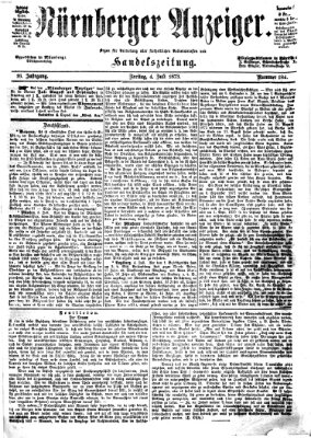 Nürnberger Anzeiger Freitag 4. Juli 1873
