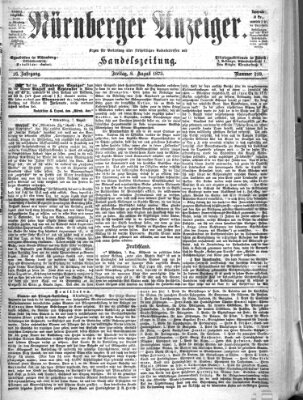 Nürnberger Anzeiger Freitag 8. August 1873