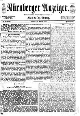 Nürnberger Anzeiger Dienstag 19. August 1873