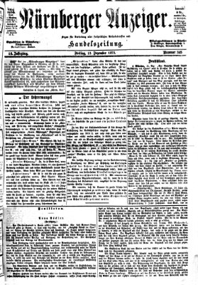 Nürnberger Anzeiger Freitag 12. Dezember 1873