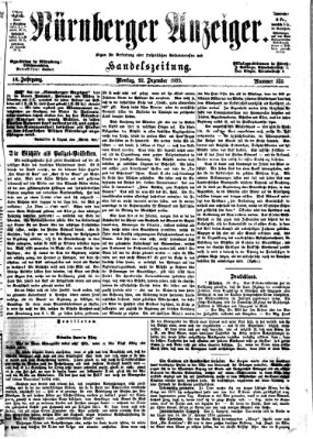 Nürnberger Anzeiger Montag 22. Dezember 1873
