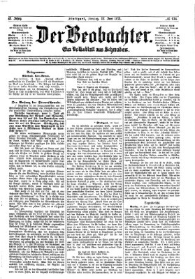 Der Beobachter Dienstag 13. Juni 1871