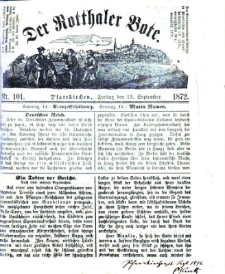 Rottaler Bote Freitag 13. September 1872