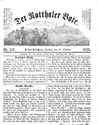 Rottaler Bote Freitag 10. Oktober 1873