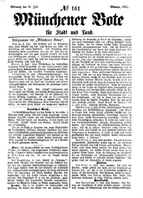 Münchener Bote für Stadt und Land Mittwoch 10. Juli 1872