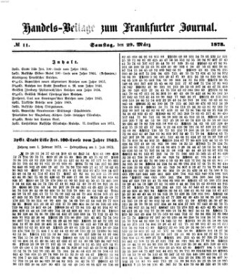 Frankfurter Journal Samstag 29. März 1873