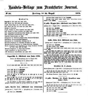 Frankfurter Journal Freitag 22. August 1873