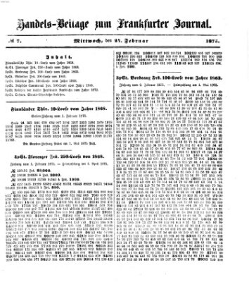 Frankfurter Journal Mittwoch 24. Februar 1875