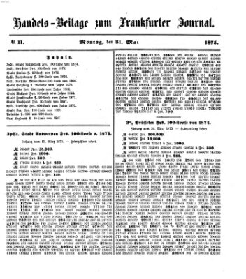 Frankfurter Journal Montag 31. Mai 1875