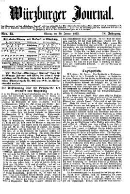 Würzburger Journal Montag 29. Januar 1872