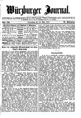 Würzburger Journal Donnerstag 16. Mai 1872