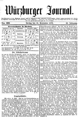 Würzburger Journal Freitag 26. September 1873