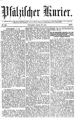 Pfälzischer Kurier Freitag 24. Juni 1870