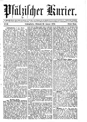 Pfälzischer Kurier Mittwoch 31. Januar 1872