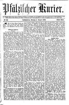 Pfälzischer Kurier Montag 5. August 1872