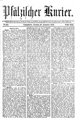Pfälzischer Kurier Dienstag 10. September 1872