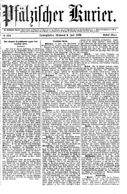 Pfälzischer Kurier Mittwoch 9. Juli 1873