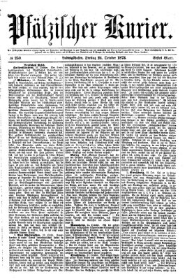Pfälzischer Kurier Freitag 24. Oktober 1873