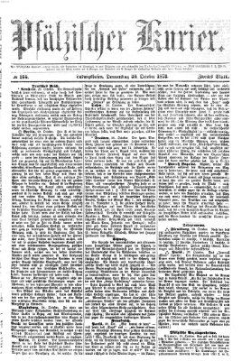 Pfälzischer Kurier Donnerstag 30. Oktober 1873