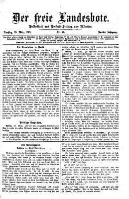 Der freie Landesbote Dienstag 28. März 1871