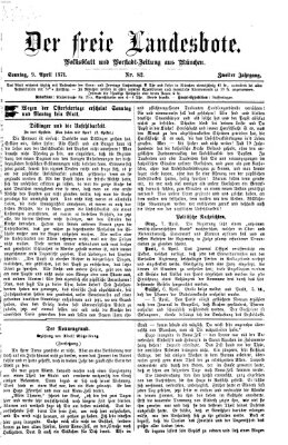 Der freie Landesbote Sonntag 9. April 1871