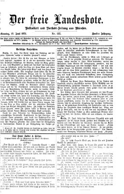 Der freie Landesbote Sonntag 18. Juni 1871