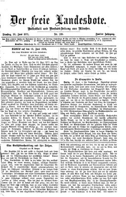Der freie Landesbote Dienstag 20. Juni 1871