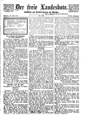 Der freie Landesbote Sonntag 28. Juli 1872