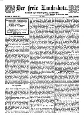 Der freie Landesbote Mittwoch 21. August 1872