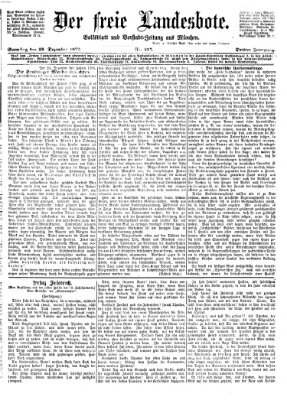 Der freie Landesbote Samstag 28. Dezember 1872