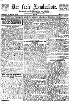 Der freie Landesbote Sonntag 16. Februar 1873
