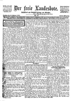 Der freie Landesbote Dienstag 18. Februar 1873