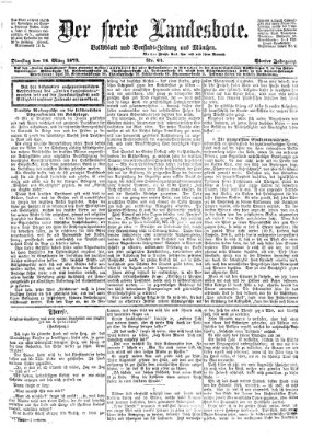 Der freie Landesbote Dienstag 18. März 1873