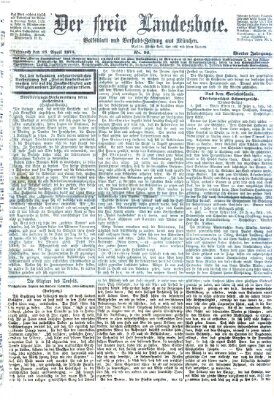 Der freie Landesbote Mittwoch 23. April 1873