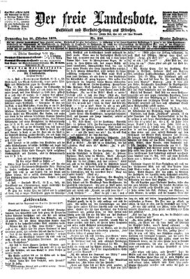 Der freie Landesbote Donnerstag 16. Oktober 1873