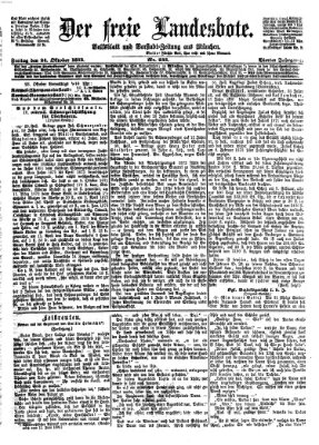 Der freie Landesbote Freitag 24. Oktober 1873