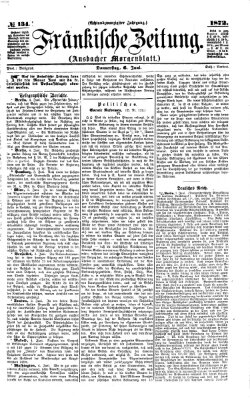 Fränkische Zeitung (Ansbacher Morgenblatt) Donnerstag 6. Juni 1872