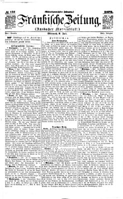 Fränkische Zeitung (Ansbacher Morgenblatt) Mittwoch 3. Juli 1872
