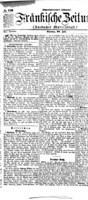 Fränkische Zeitung (Ansbacher Morgenblatt) Sonntag 28. Juli 1872