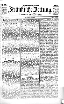 Fränkische Zeitung (Ansbacher Morgenblatt) Sonntag 1. Juni 1873