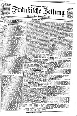 Fränkische Zeitung (Ansbacher Morgenblatt) Sonntag 24. August 1873
