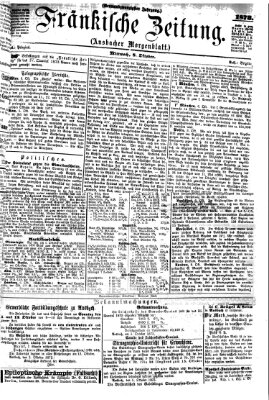 Fränkische Zeitung (Ansbacher Morgenblatt) Mittwoch 8. Oktober 1873