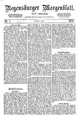 Regensburger Morgenblatt Mittwoch 3. Januar 1872