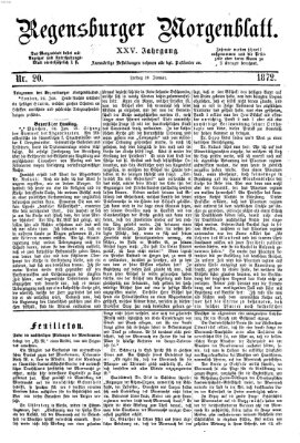 Regensburger Morgenblatt Freitag 26. Januar 1872