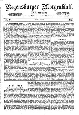 Regensburger Morgenblatt Freitag 2. Februar 1872